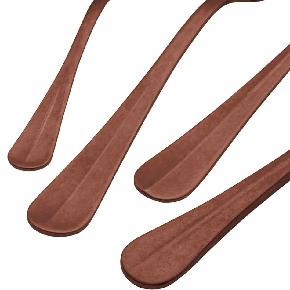 Tacâmuri din oțel cu design de lux, efect de culoare vintage, 24 de piese - Tigger Viadurini