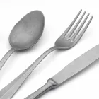 Tacâmuri din oțel cu design de lux, efect de culoare vintage, 24 de piese - Tigger Viadurini