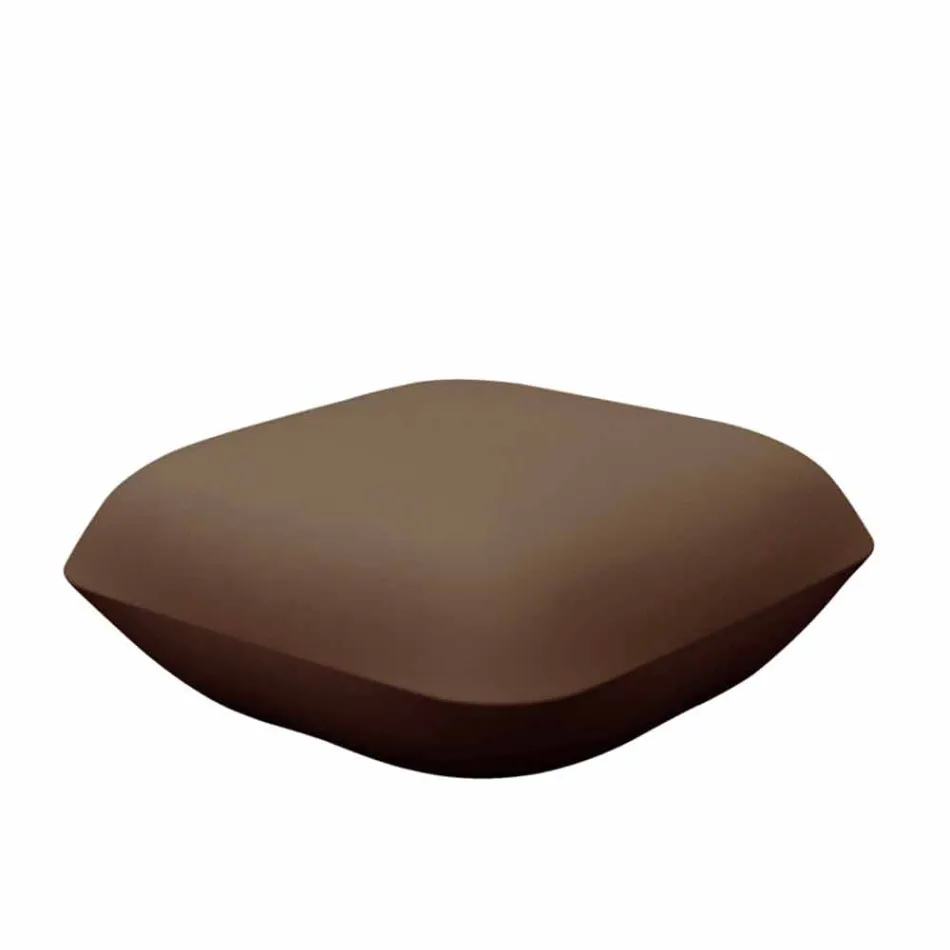 Perna de la Vondom design pouf outdoor în polietilenă. 67x67 cm Viadurini