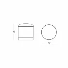 Pouf pentru exterior, din polietilenă și țesătură sau piele - Mara Slide Viadurini