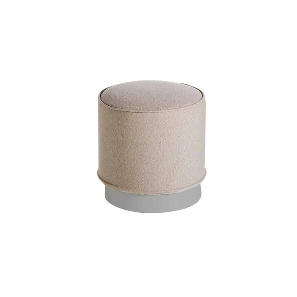 Pouf pentru exterior, din polietilenă și țesătură sau piele - Mara Slide Viadurini