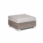 Pouf exterior modern cu gri-gri Jaco polietilenă, realizate manual Viadurini