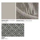 Puf de grădină cu aluminiu și coș de țesut - Tibidabo by Varaschin Viadurini