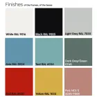 Puf de grădină căptușit și îmbrăcat în țesătură Made in Italy - Unt Viadurini