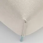 Puf de grădină din stofă cu picioare metalice Made in Italy - Unt Viadurini