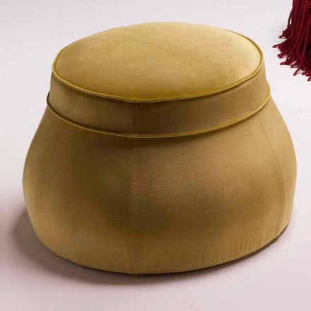 Pouf camera de zi capitonat de lux design clasic italian Simon Viadurini