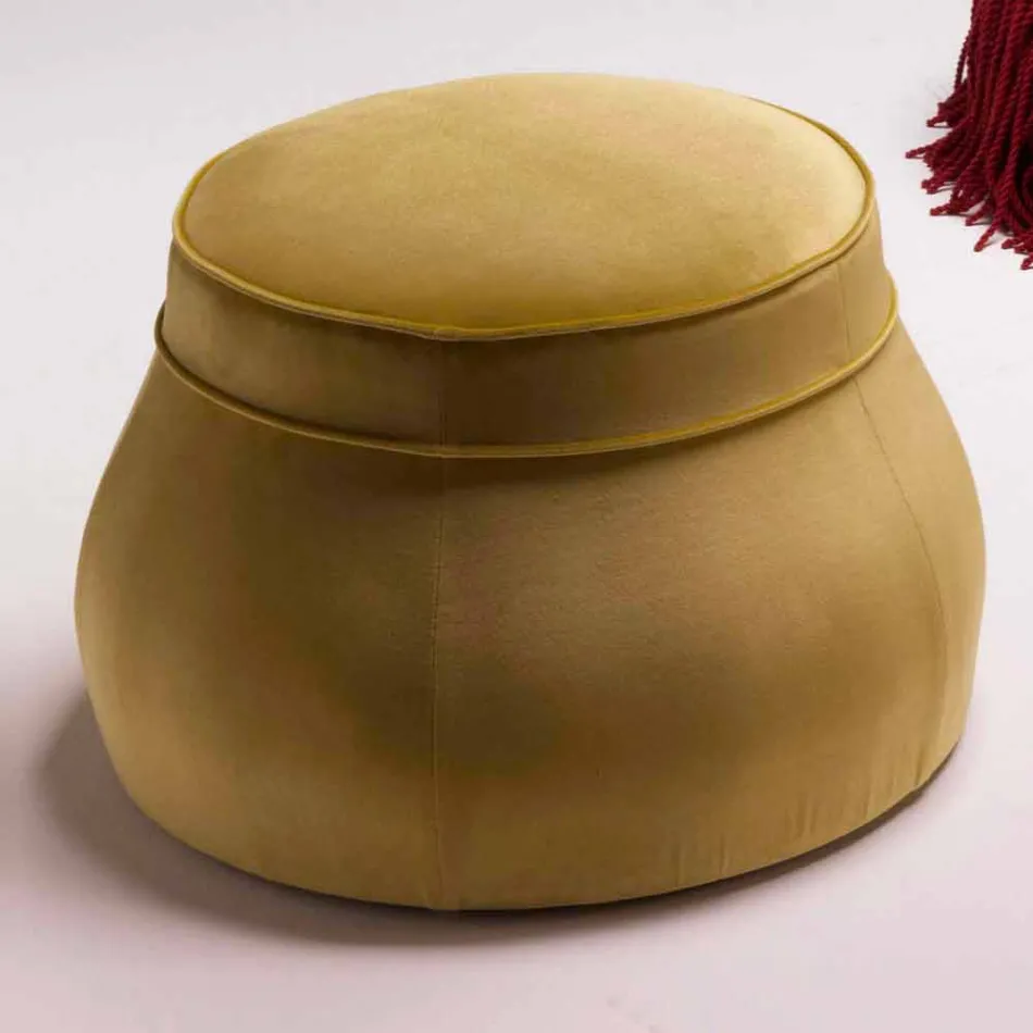 Pouf camera de zi capitonat de lux design clasic italian Simon Viadurini