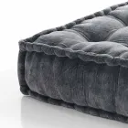 Pouf pătrat etnic în material patchwork sau catifea - fibră Viadurini