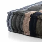 Pouf pătrat etnic în material patchwork sau catifea - fibră Viadurini
