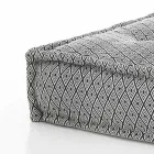 Pouf pătrat etnic în material patchwork sau catifea - fibră Viadurini