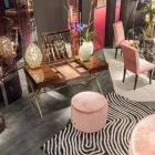 Design pouf tesatura Belle 1 Viadurini