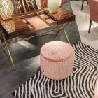 Design pouf tesatura Belle 1 Viadurini