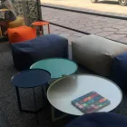 Pouf otoman dreptunghiular moale pentru utilizare în interior și exterior din țesătură - Naemi Viadurini