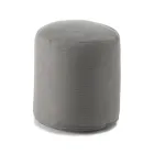 Puf rotund moale pentru sufragerie de interior sau exterior din material colorat - Naemi Viadurini