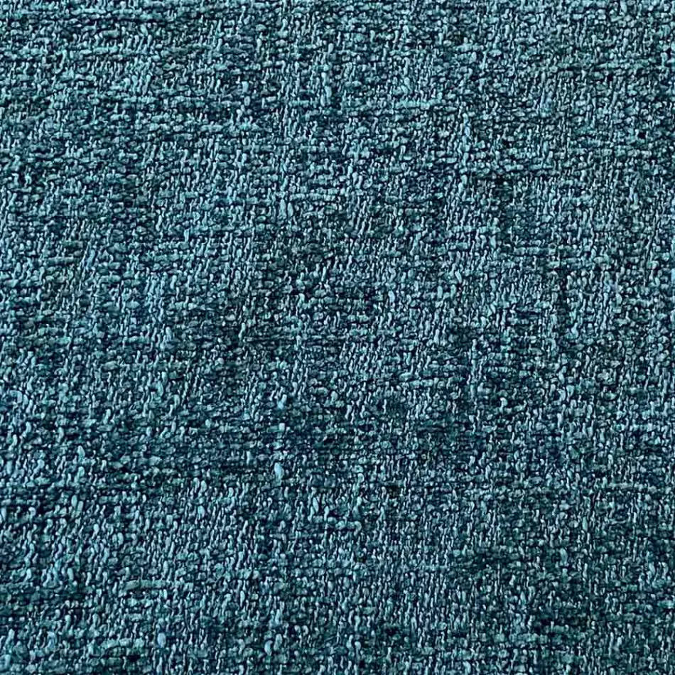 Pouf otoman rotund pentru sufragerie din chenille colorată 3 dimensiuni - Evelyne Viadurini