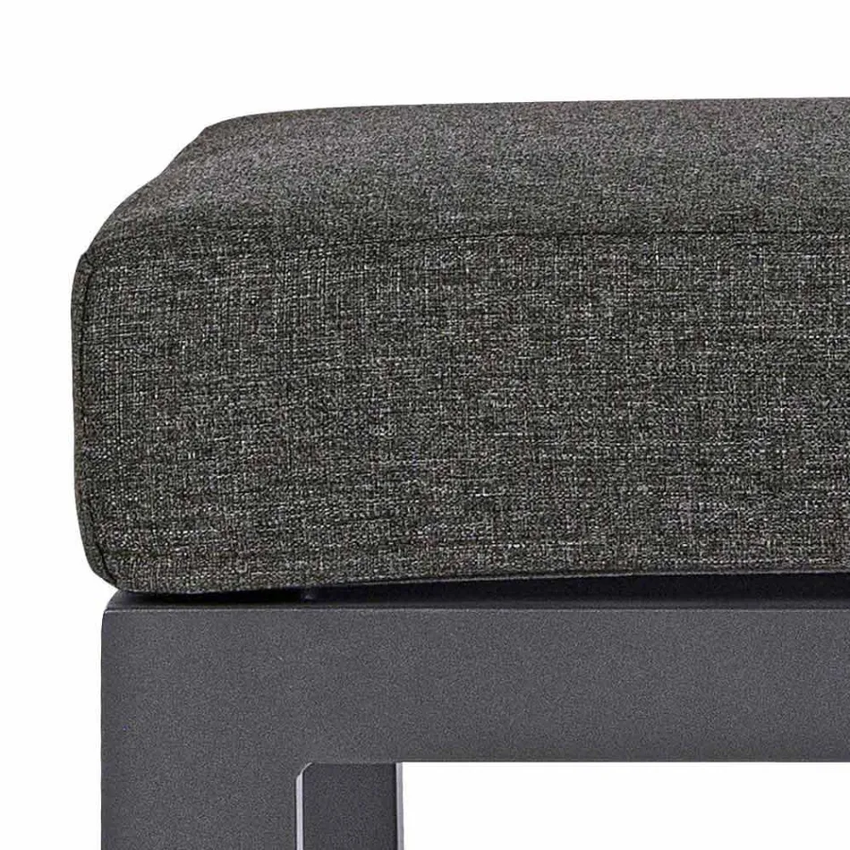 Puf Picioare din țesătură detașabilă și aluminiu vopsit - Nathy Viadurini