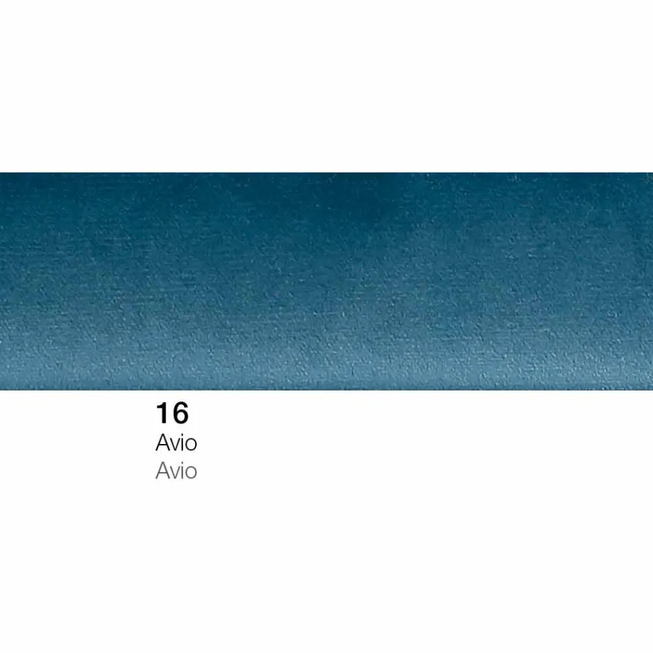 Puf Pătrat Picioare Căptușit și Acoperit în Țesătură Fabricat în Italia - Marli Viadurini