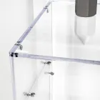 Birou practic independent din plexiglas transparent, fabricat în Italia - Ghea Viadurini