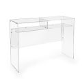 Birou practic independent din plexiglas transparent, fabricat în Italia - Ghea