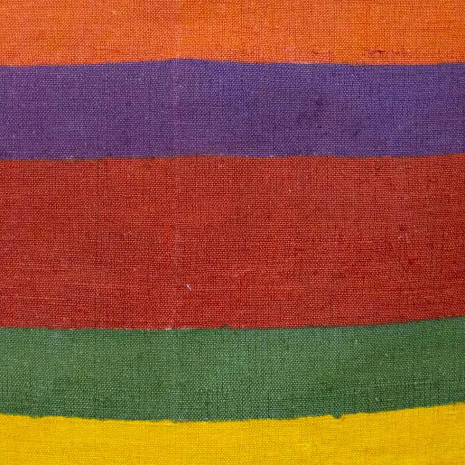 Șorț cu cânepă vopsit manual, fabricat în Italia - Mărci Viadurini