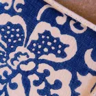 Potholders of Art Italian în lenjerie pură cu imprimeu de mână piesă unică - mărci Viadurini