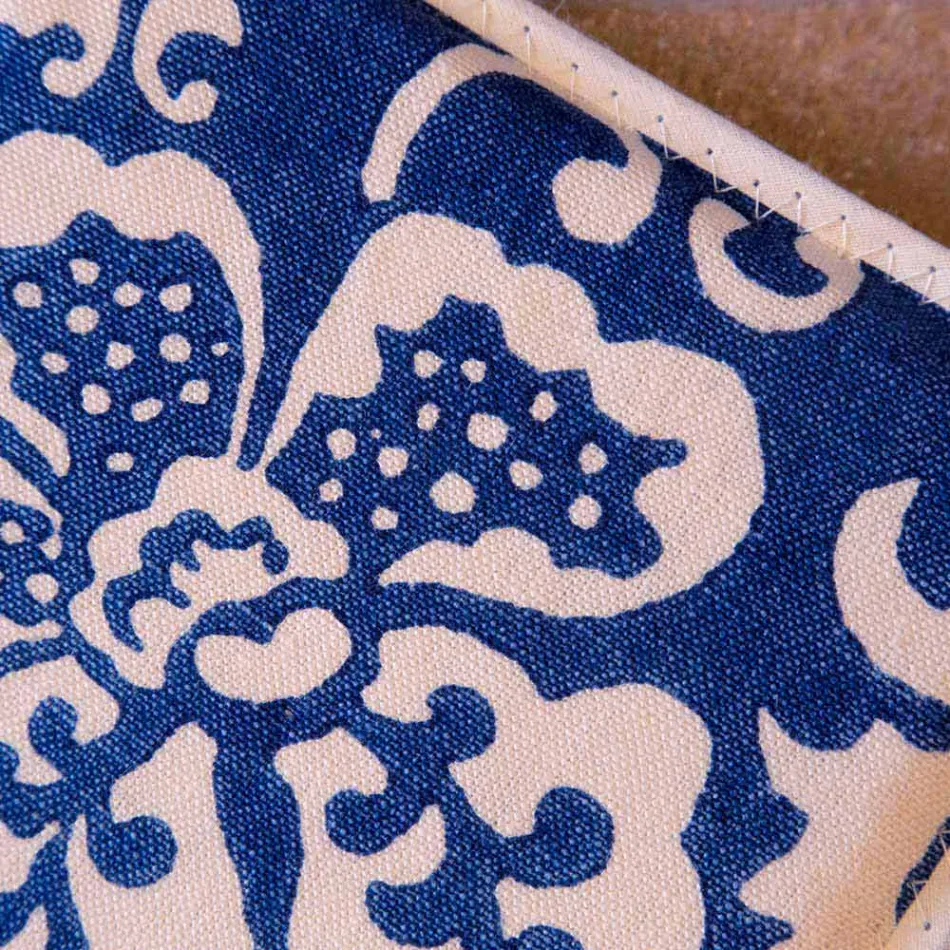 Potholders of Art Italian în lenjerie pură cu imprimeu de mână piesă unică - mărci Viadurini