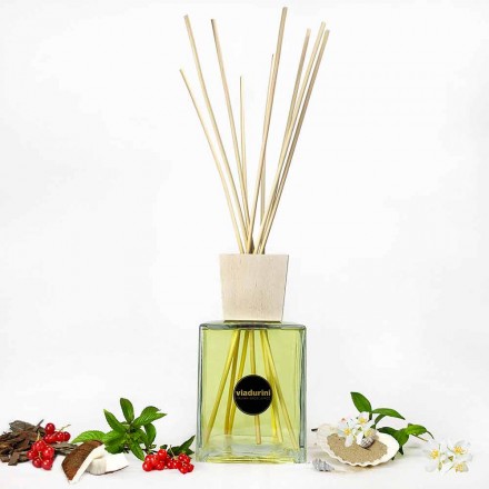 Parfum Ambient Vanilie și Mou 2,5 Lt cu Bastoane - Sabbiedelsalento Viadurini