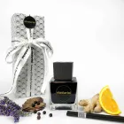 Parfum pentru casa Ghimbir Ardei Negru 200 ml cu Bastoane - Viaduriniin negru Viadurini