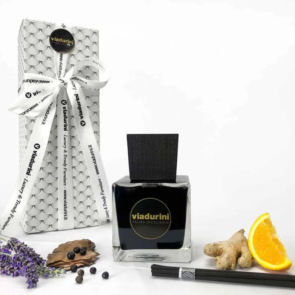 Parfum pentru casa Ghimbir Ardei negru 500 ml cu Bastoane - Viaduriniin negru Viadurini