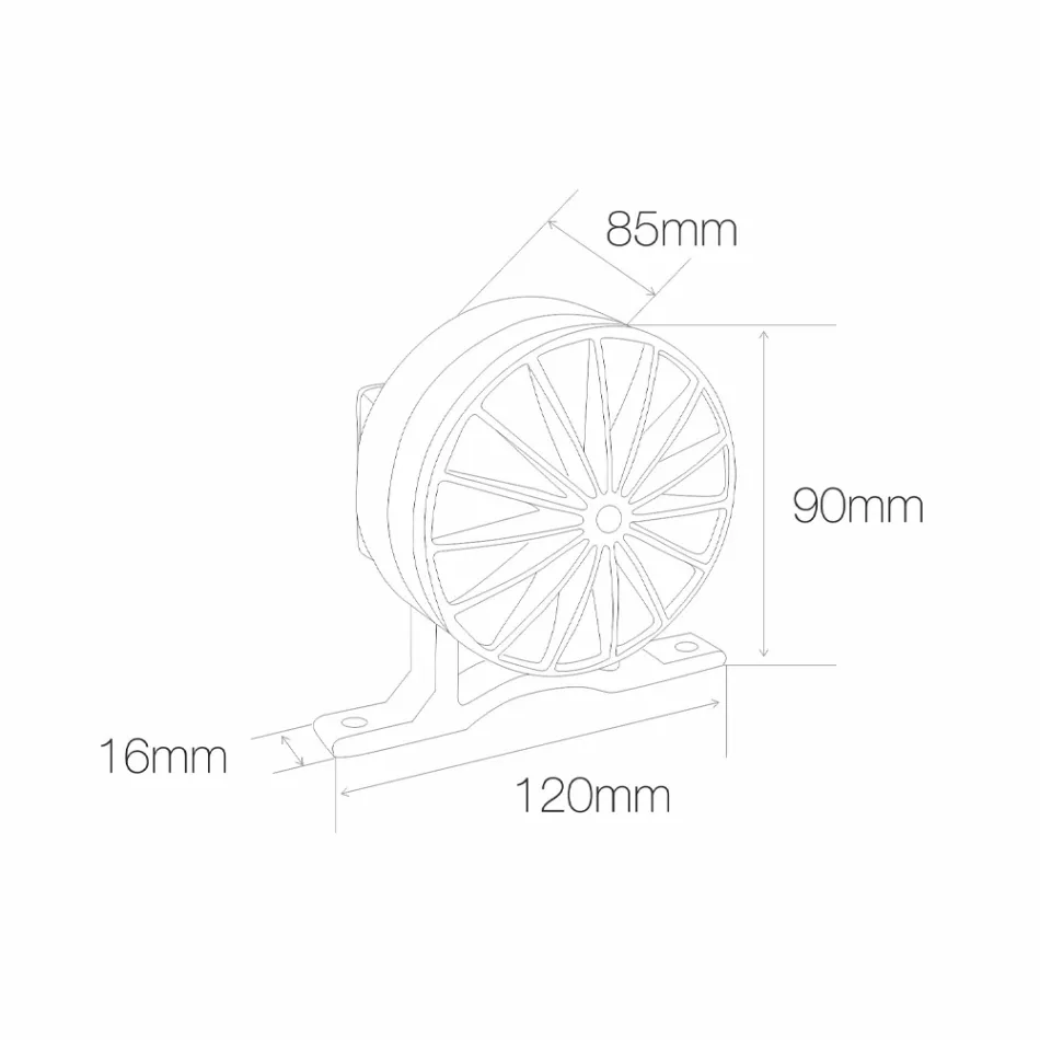 Spot LED de exterior de 5W cu finisaj gri aluminiu - Dayane Viadurini