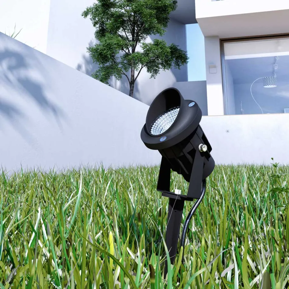 Spot Încastrat LED Proiector Aluminiu Negru Mat 4 Piese - Obrina Viadurini