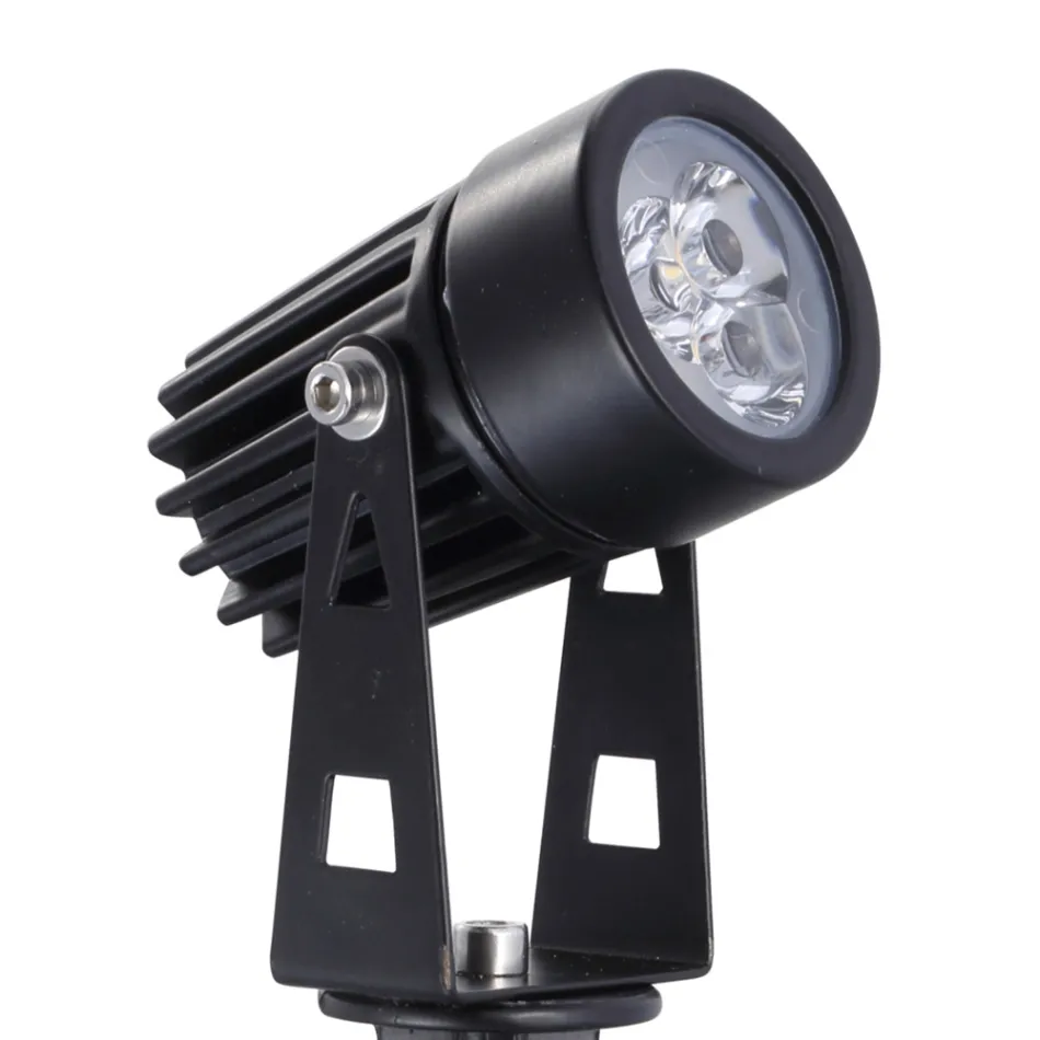 Spot rotund din aluminiu cu 6 piese cu proiector LED pentru exterior - Erio Viadurini
