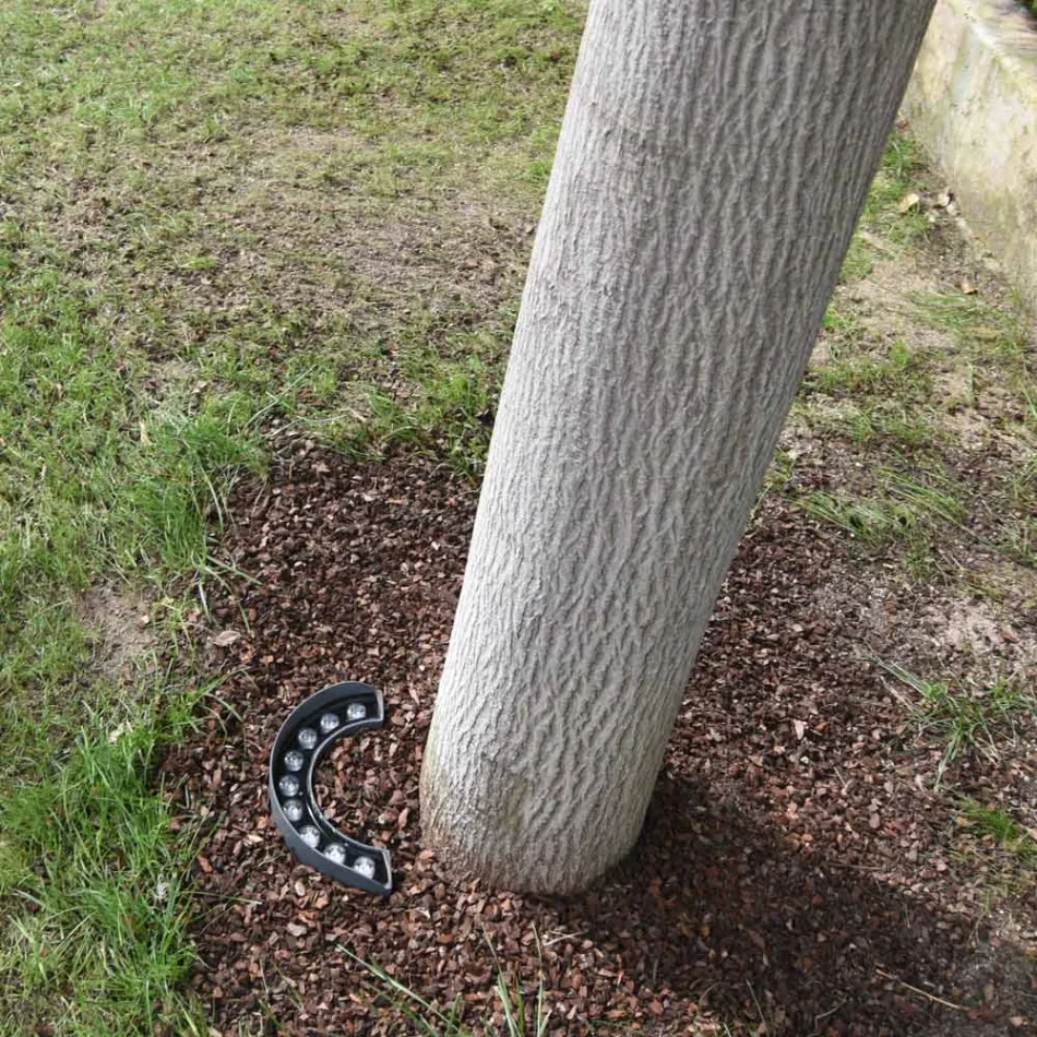 Proiector LED de exterior 9W cu finisaj aluminiu negru mat - Tudor Viadurini