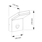 Proiector Led Exterior din Aluminiu cu Senzor de Mișcare - Nerea Viadurini