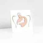 Poză mică înfățișând Sweet Embrace gravată cu laser Made in Italy - Angelica Viadurini