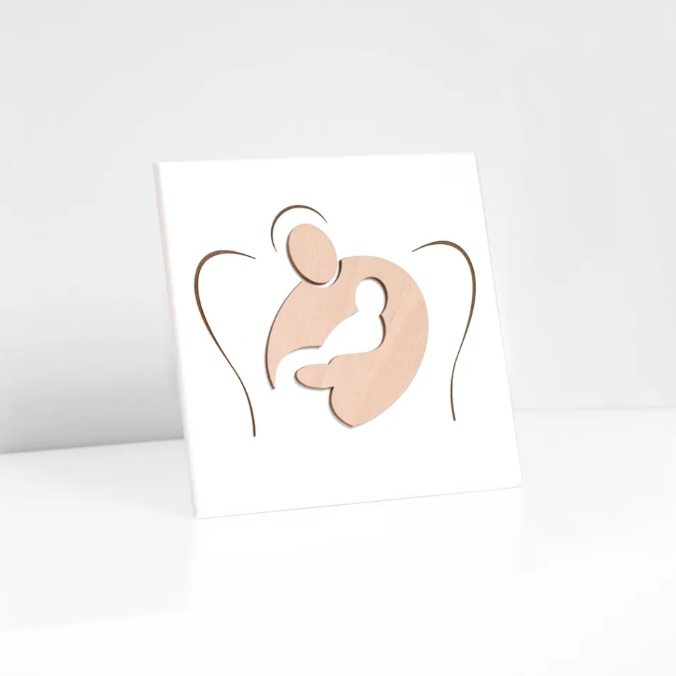 Poză mică înfățișând Sweet Embrace gravată cu laser Made in Italy - Angelica Viadurini