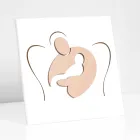 Poză mică înfățișând Sweet Embrace gravată cu laser Made in Italy - Angelica Viadurini