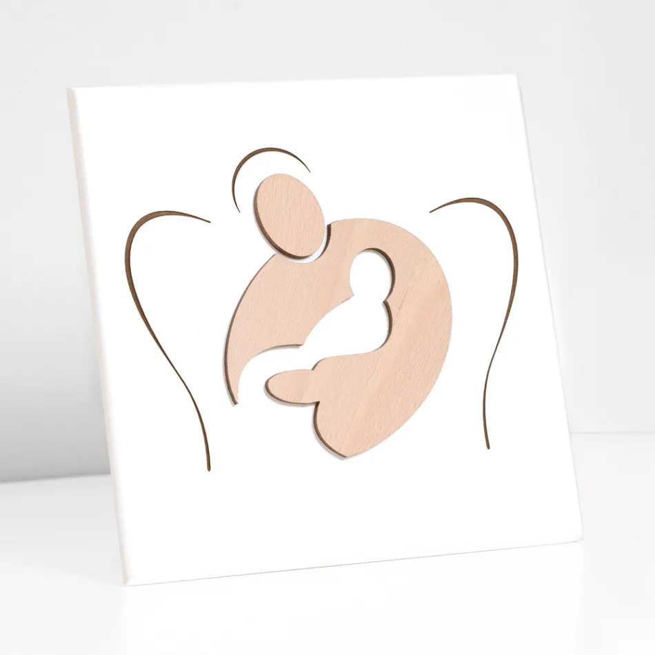 Poză mică înfățișând Sweet Embrace gravată cu laser Made in Italy - Angelica Viadurini