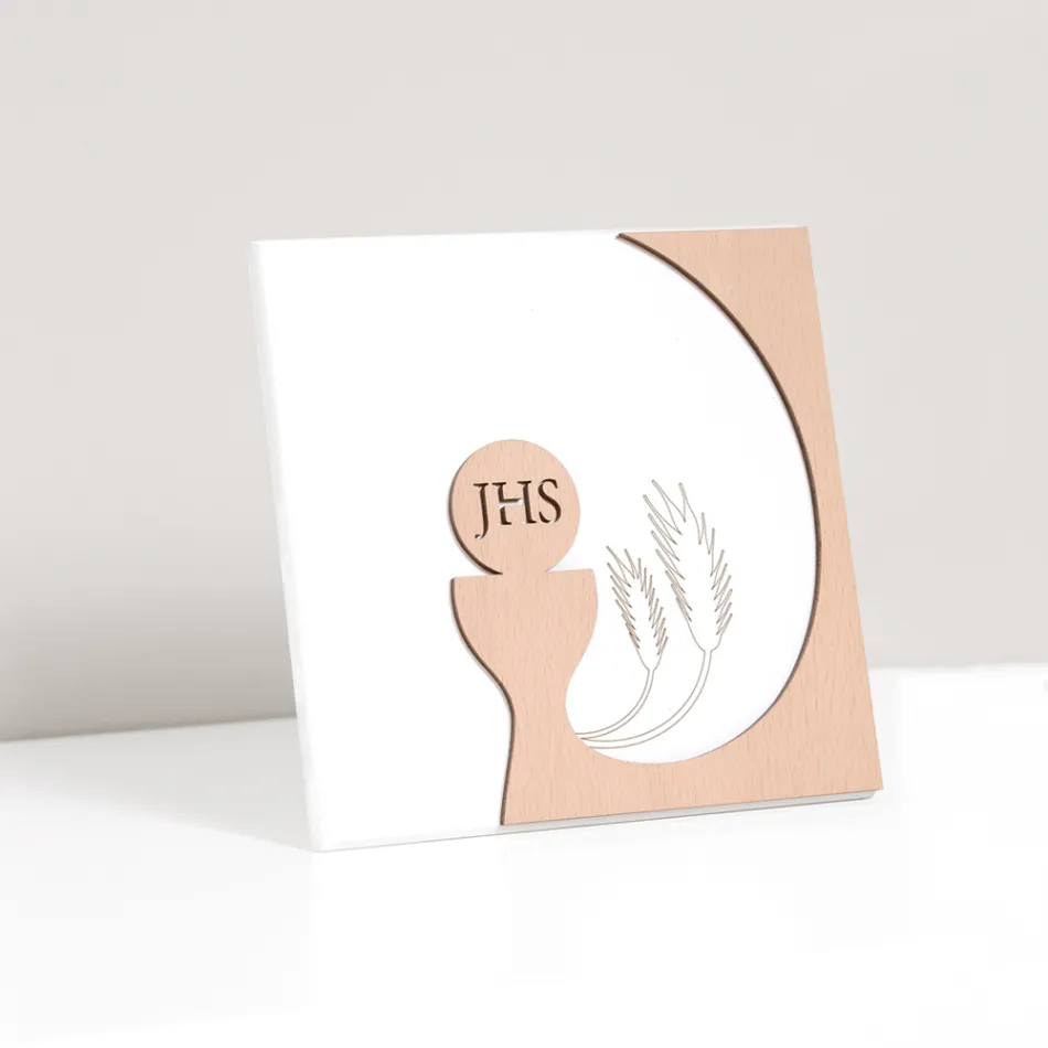 Poză mică înfățișând Euharistia Gravată Laser Made in Italy - Ingrid Viadurini