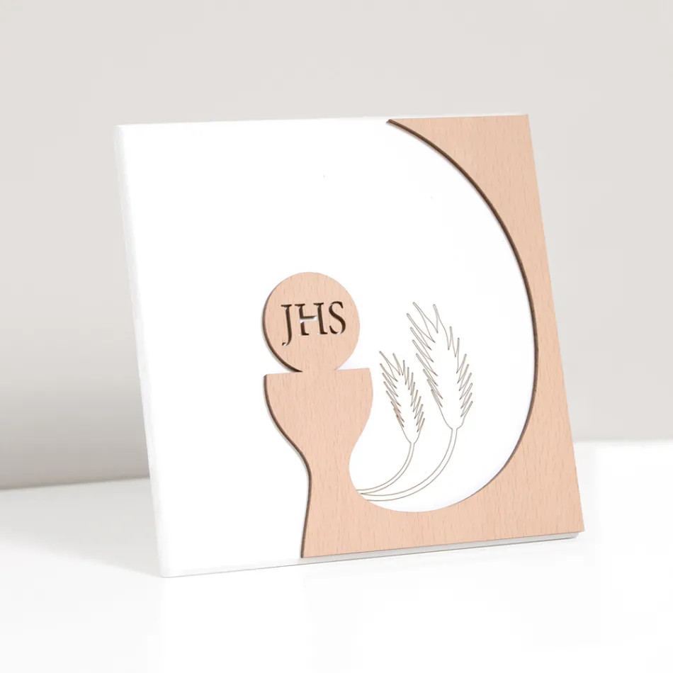 Poză mică înfățișând Euharistia Gravată Laser Made in Italy - Ingrid Viadurini