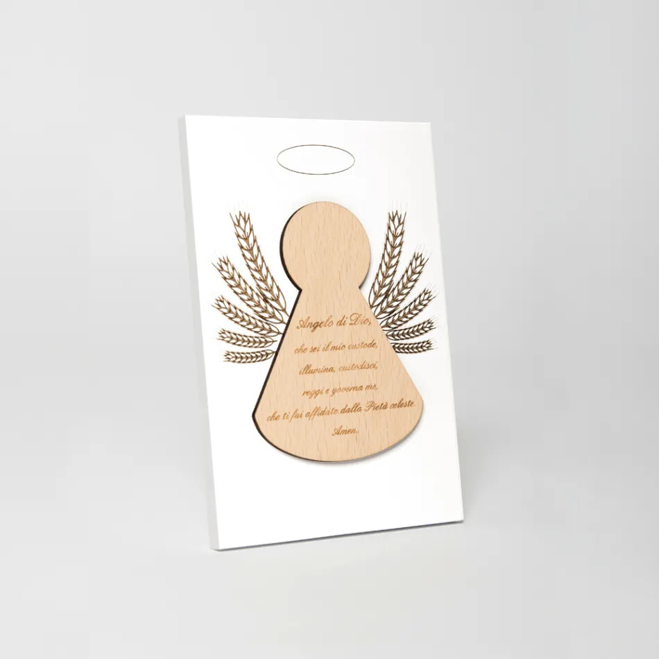 Poză mică înfățișând un înger mic cu spice de porumb Made in Italy - Greta Viadurini