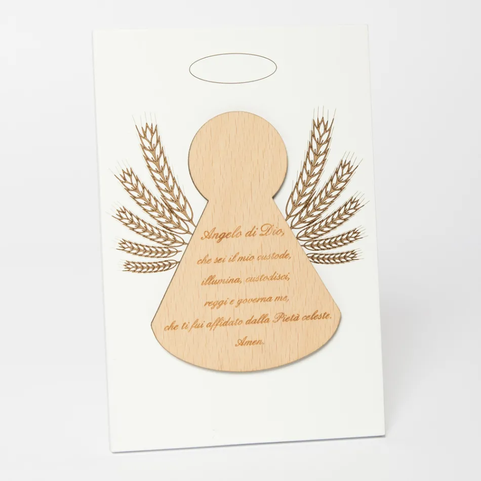 Poză mică înfățișând un înger mic cu spice de porumb Made in Italy - Greta Viadurini