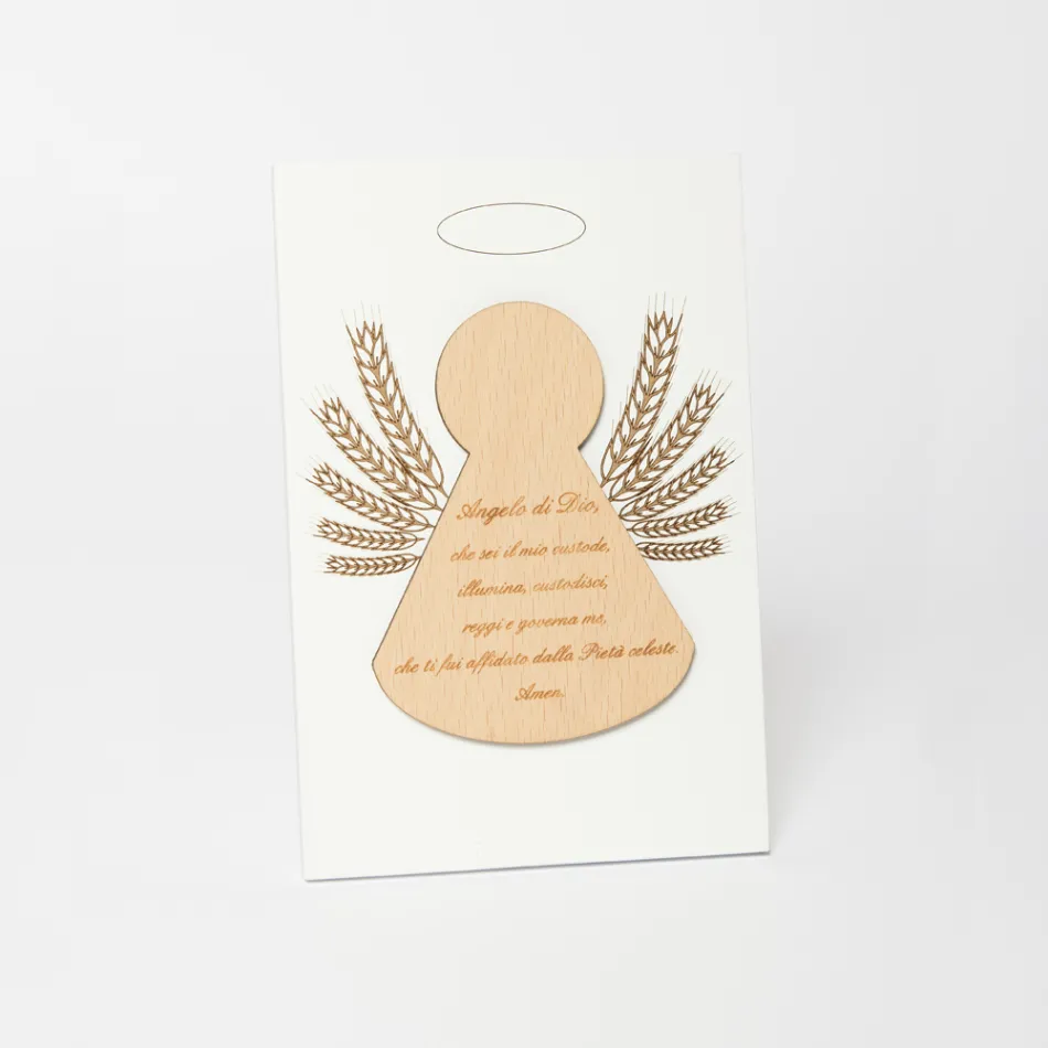 Poză mică înfățișând un înger mic cu spice de porumb Made in Italy - Greta Viadurini