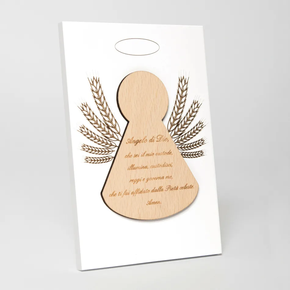 Poză mică înfățișând un înger mic cu spice de porumb Made in Italy - Greta Viadurini