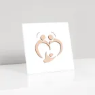 Poza Sfanta Familie cu Gravura Laser Made in Italy - Zuleika Viadurini