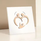 Poza Sfanta Familie cu Gravura Laser Made in Italy - Zuleika Viadurini