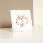 Poza Sfanta Familie cu Gravura Laser Made in Italy - Zuleika Viadurini