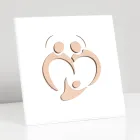 Poza Sfanta Familie cu Gravura Laser Made in Italy - Zuleika Viadurini