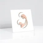 Imagine gravată cu laser cu Maria și Pruncul Isus, realizată în Italia - Nigella Viadurini