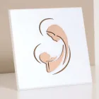 Imagine gravată cu laser cu Maria și Pruncul Isus, realizată în Italia - Nigella Viadurini